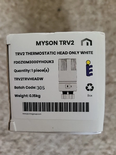 MYSON REPLACEMENT CONTRACT HEAD ONLY for TRV 2-Way Thermostatic Radiator  Valve £15.74 - PicClick UK
