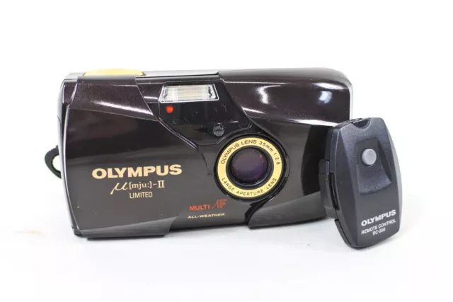 Olympus Mju II Limited 35mm Point& Shoot 35mm Film Camera from Japan, Works