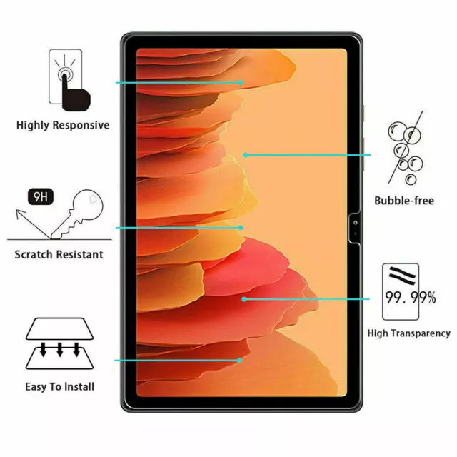 2x Samsung Galaxy Tab A7 10.4 (2020) Tempered Glass Screen Protector T500/T505 3