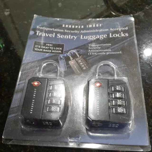 New Travel Sentry Luggage Locks Sharper Image TSA Approved