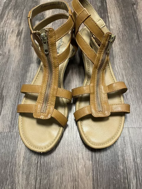 Womens Whitemt gladiator sandals - brown - size 10