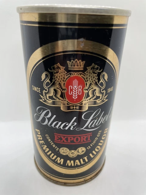 Black Label Export Malt Liquor Pull Tab Beer Can - 12 Fl. Oz. - Atlanta, Ga
