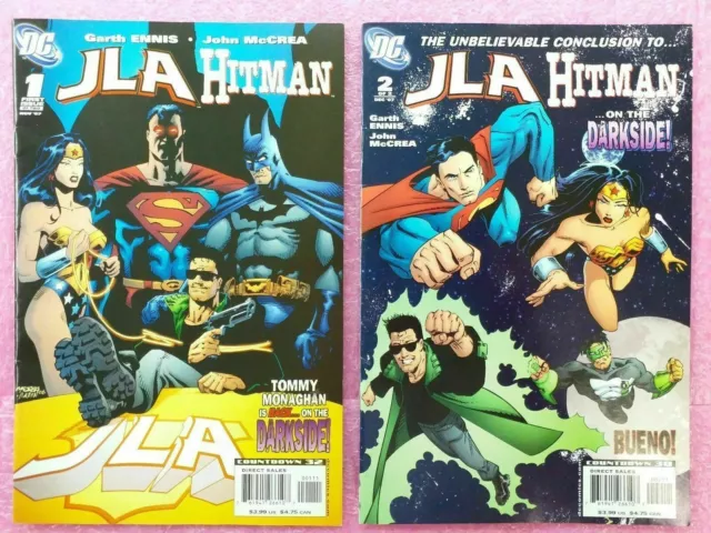 DC Comics Mini-Serie JLA Hitman Buch Nr. 1+2 Superman Batman Justice League 2007