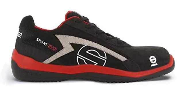 (TG. 43 EU) Sparco 0751643RSNR Sport Evo Scarpa Antinfortunistica da Lavoro, Ner