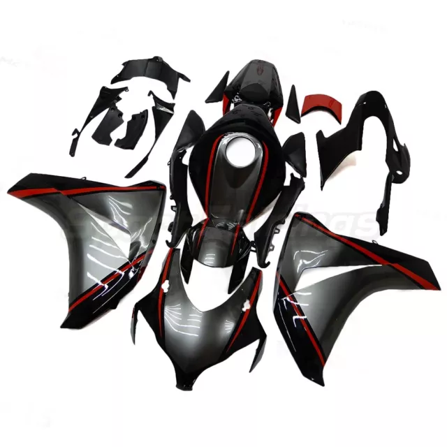 Black Red Grey Fairings For Honda CBR1000RR 2008 2009 2010 2011 08 ABS Bodywork