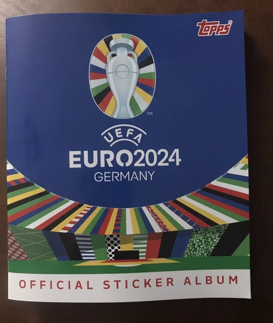 TOPPS UEFA EURO 2024 OFFICIAL STICKER ALBUM. NEW. Germany. Mens