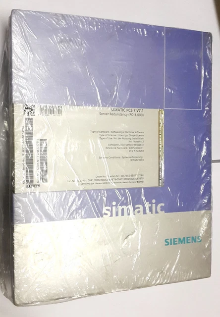 Siemens Simatic Teile 7 V7.1 Server Redundanz 6ES7652-3BD17-2YA0 Software
