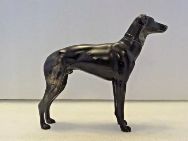 Vintage Bronze Greyhound Dog  Sculpture Statue