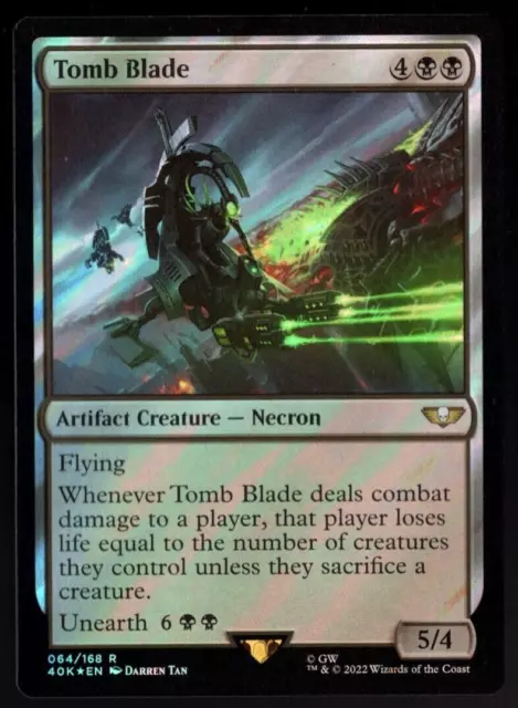 Tomb Blade 064/168 Rare Surge Foil Warhammer 40k Magic The Gathering NM