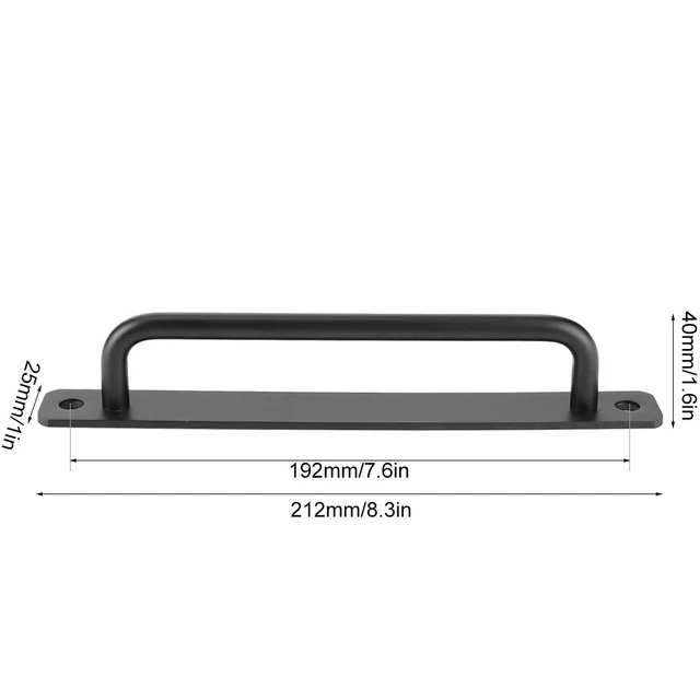 Sliding Door Pull Aluminum Alloy Barn Door Handle Set For Cabinets Garages