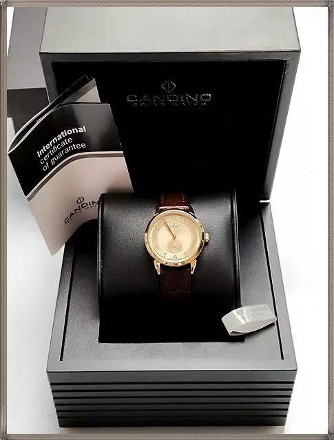 Candino C4594/3 Damen Analog Quarz Uhr mit Leder Armband edel mit Schatulle