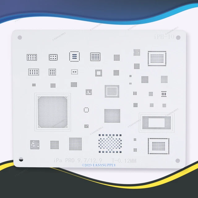 BGA Heated Directly Reballing Template for iPad Pro 9.7/12.9