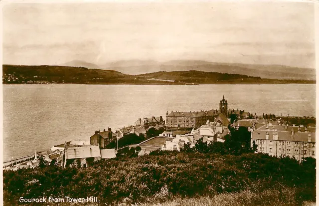 Gourock From Tower Hill - Postcard