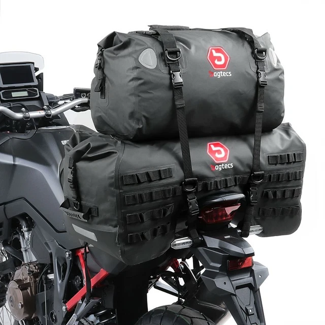MOTORCYCLE TAIL BAG set Bagtecs SX70 + XF40 Waterproof