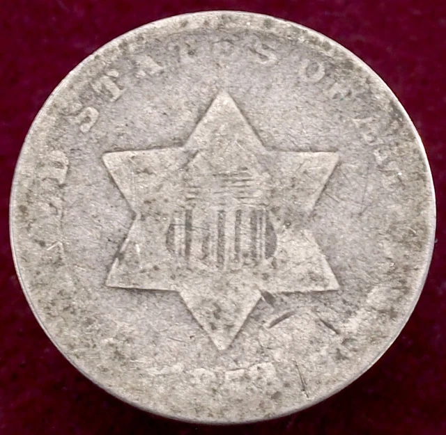 United States 3 Cents 1853 (J0205)