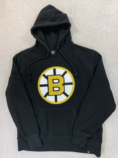 BOSTON BRUINS NHL '47 Hockey Hoodie Sweatshirt (Men's Large) Black ...
