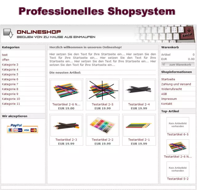Professionelles Shopsystem - PHP-Script