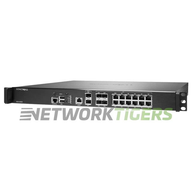 SonicWALL NSA 4600 01-SSC-3840 6.0 Gbps Firewall - TRANSFER READY