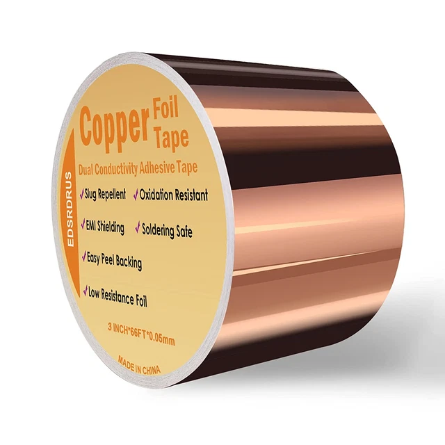 COPPER FOIL TAPE MultiSizes with Conductive Adhesive, DoubleSided
