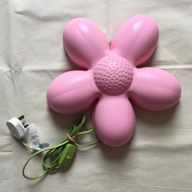 IKEA Smila Blomma Rosa Flor Pared Lámpara Lámpara Niñas Niños Vestidor