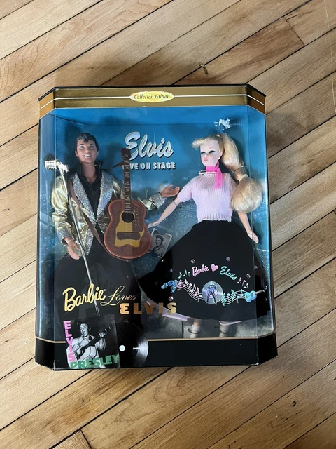 Vintage 1996 Barbie Loves Elvis Collector Edition Mattel 2 Piece Doll Set NRFB