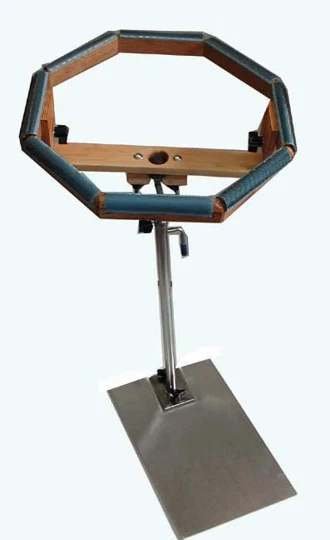 COMBO de enganche de alfombra: soporte de piso, base de regazo, parte superior octogonal de 14" y parte superior de 11x14