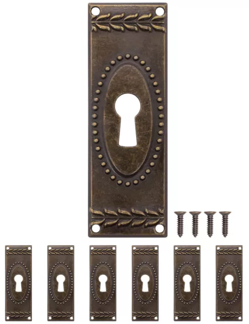 FUXXER® antiche targhette chiave, rosette serratura, ferramenta, set 6