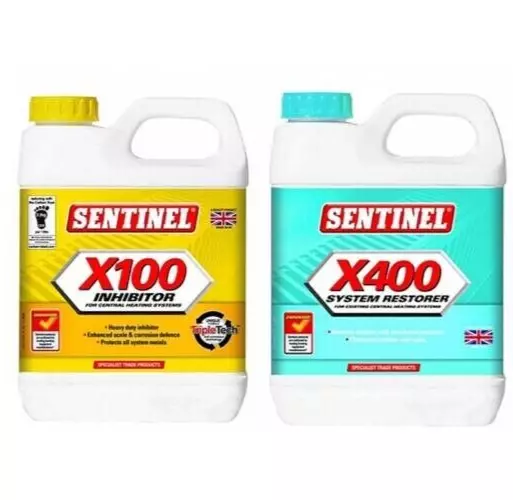 Sentinel X100 & X400 Central Heating Scale Inhibitor & Restorer - 1L Bottles