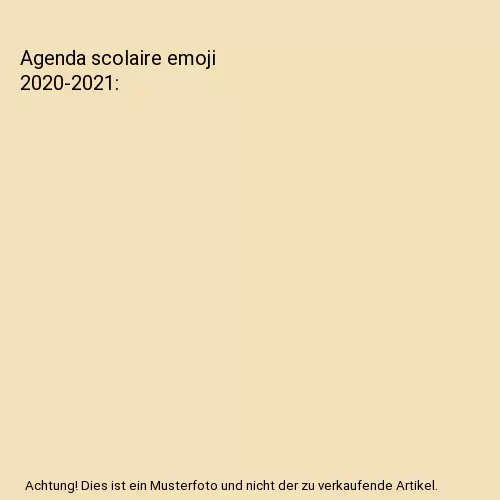 Agenda scolaire emoji 2020-2021, Lauverjat, Mathieu