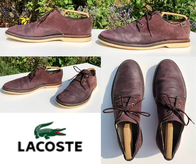LACOSTE SHERBROOKE 9 GOLF SRM Oxford Casual Shoes 100 Suede WINE 42.5 UK 8.5 35.00 PicClick UK