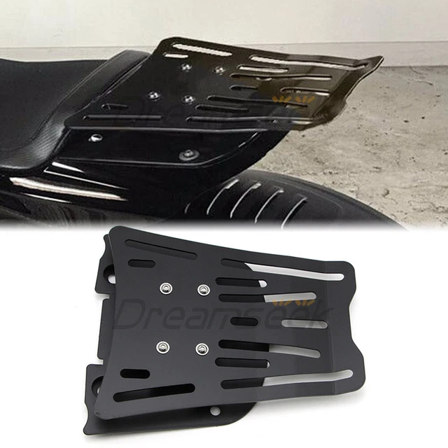 Noir Porte Bagage Paquet Arrière Support pour Harley Softail FXDR 114 2019+ CNC