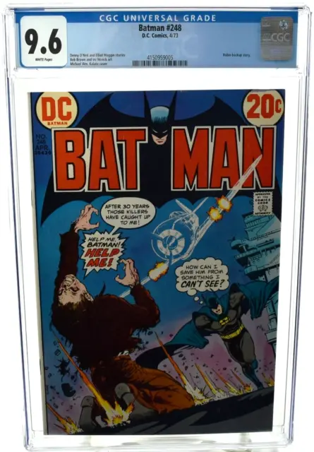 Batman #248 (1973) CGC 9.6 White Pages Michael William Kaluta Cover DC Comics