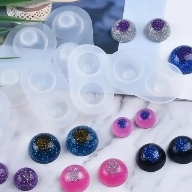 6 piezas moldes de resina para moldes de ojos para niños muñecas