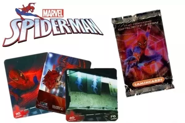 Bustina 5 Card Spiderman Marvel Gadget Regalini Compleanno Bambini Uomo Ragno