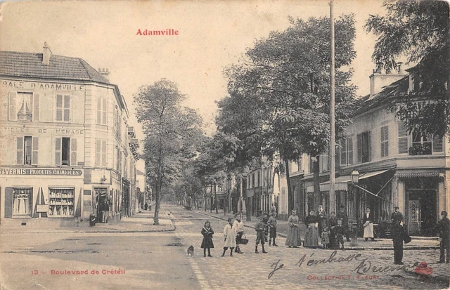 Cpa 94 Adamville / Boulevard De Creteil