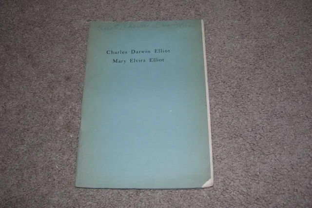 1901 MA Genealogy, Charles Darwin Elliot & Mary Elvira Elliot