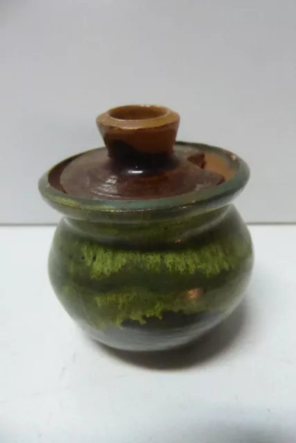 Beryl Armstrong Mustard Pot Vintage Australian Pottery Ceramic Studio #4