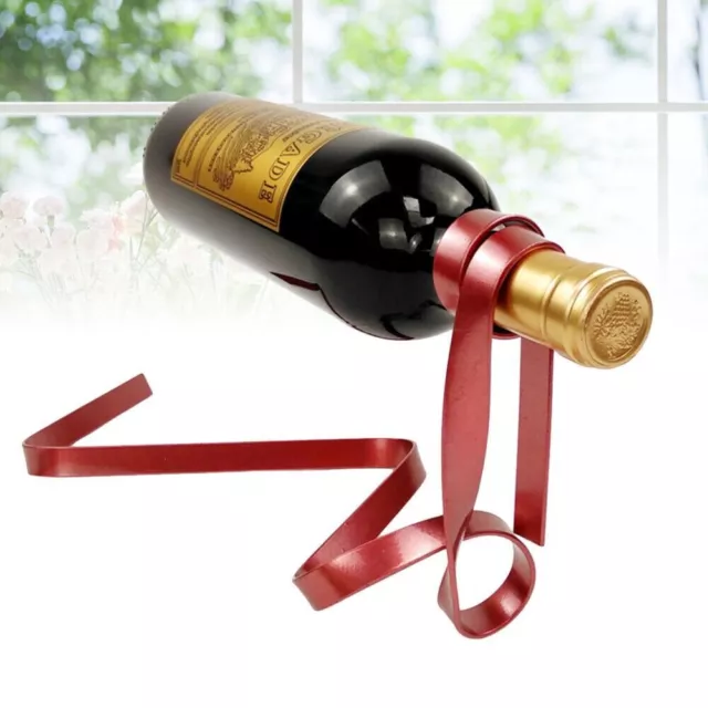 Colorful Ribbon Iron Hanging Suspension Wine Rack Creative Wine Holder