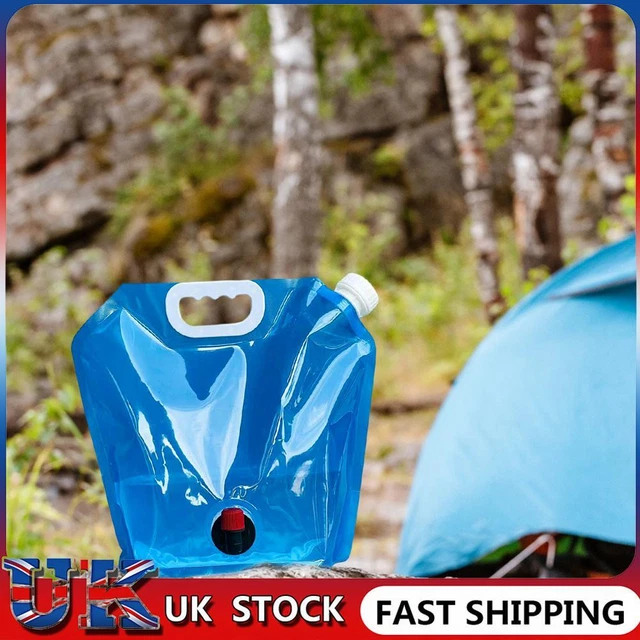Camping Folding Water Bag No Leakage Water Container with Faucet Pouch (10L)