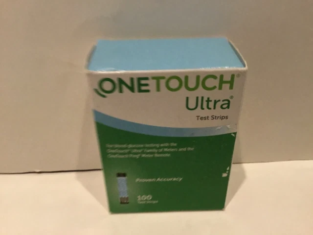 Tiras reactivas OneTouch Ultra 100 unidades ~ el mejor vendedor ~ caducidad 31/08/23 ~ $44.99 ~ envío gratuito