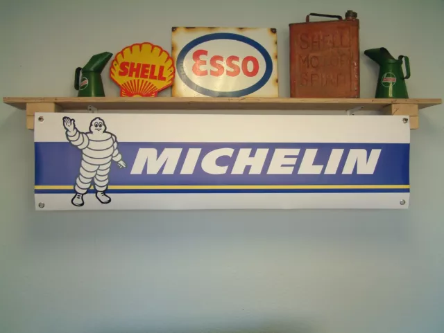 Michelin Tyres BANNER for Workshop Garage Tyre Bay Wall Display Advertising sign