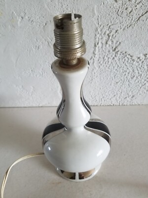 Sublissime  pied de lampe   signée  Limoges  porcelaine G.L.France TBIEN 
