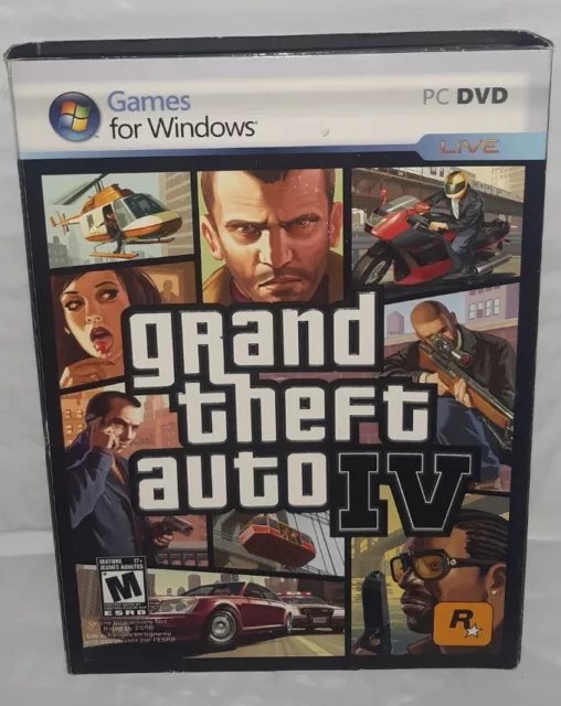 GRAND THEFT AUTO IV PC Complete Map Ntsc U C Game Windows Microsoft Poster Slip $18.07 - PicClick