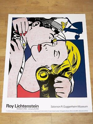 ROY LICHTENSTEIN POSTER " BRUSHSTROKES " PASADENA MUSEUM POP ART PLAKAT in MINT 