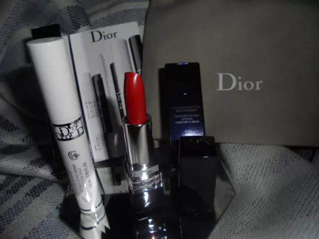 Diorshow Plumping Lash Primer Maximizer 3D Mini Mascara + Dior Mini-Lippenstift