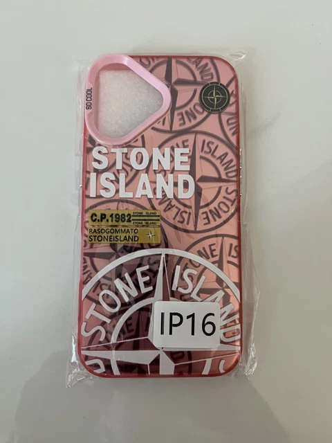 Coque Stone Island Pour IPhone 15 - Blanche, Qualité Premium Anti-choc - Neuf