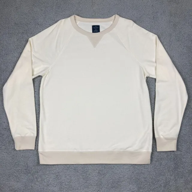 FADED GLORY SWEATER Men's Long Sleeve Sweatshirt Pullover White [Medium ...