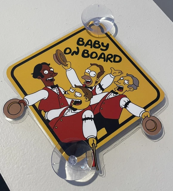 Baby On Board sign - The Simpsons - The Be Sharps
