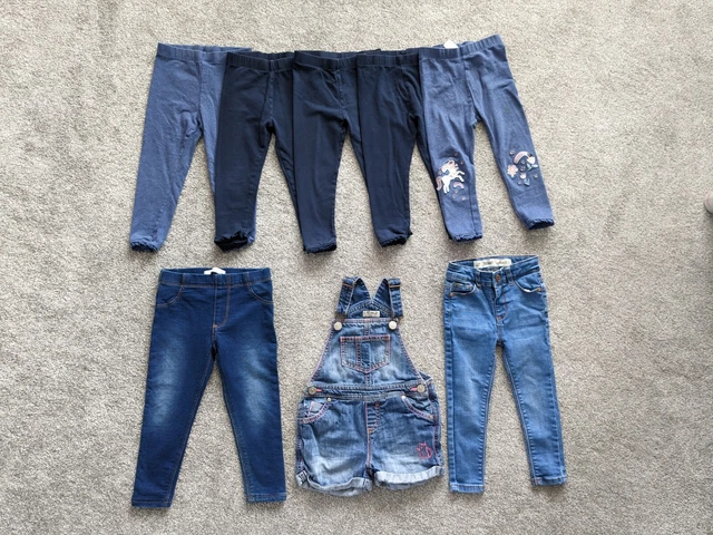 Pacchetto jeans Next M&S Primark per bambina taglia 2-3 anni