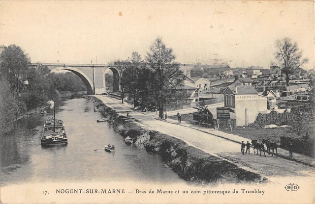 Cpa 94 Nogent Sur Marne / Marne Arm / Picturesque Tremblay Corner